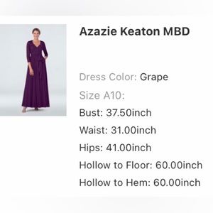 Azazie dress Keaton